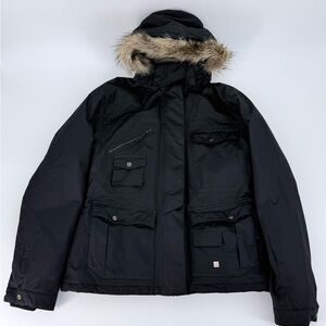Trilogy Powder Room Ski Jacket L Black RECCO Thermolite 20,000mm Waterproof